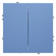 Изображение Выключатель встраиваемый VOLTUM S70 двухклавишный 10А (деним)